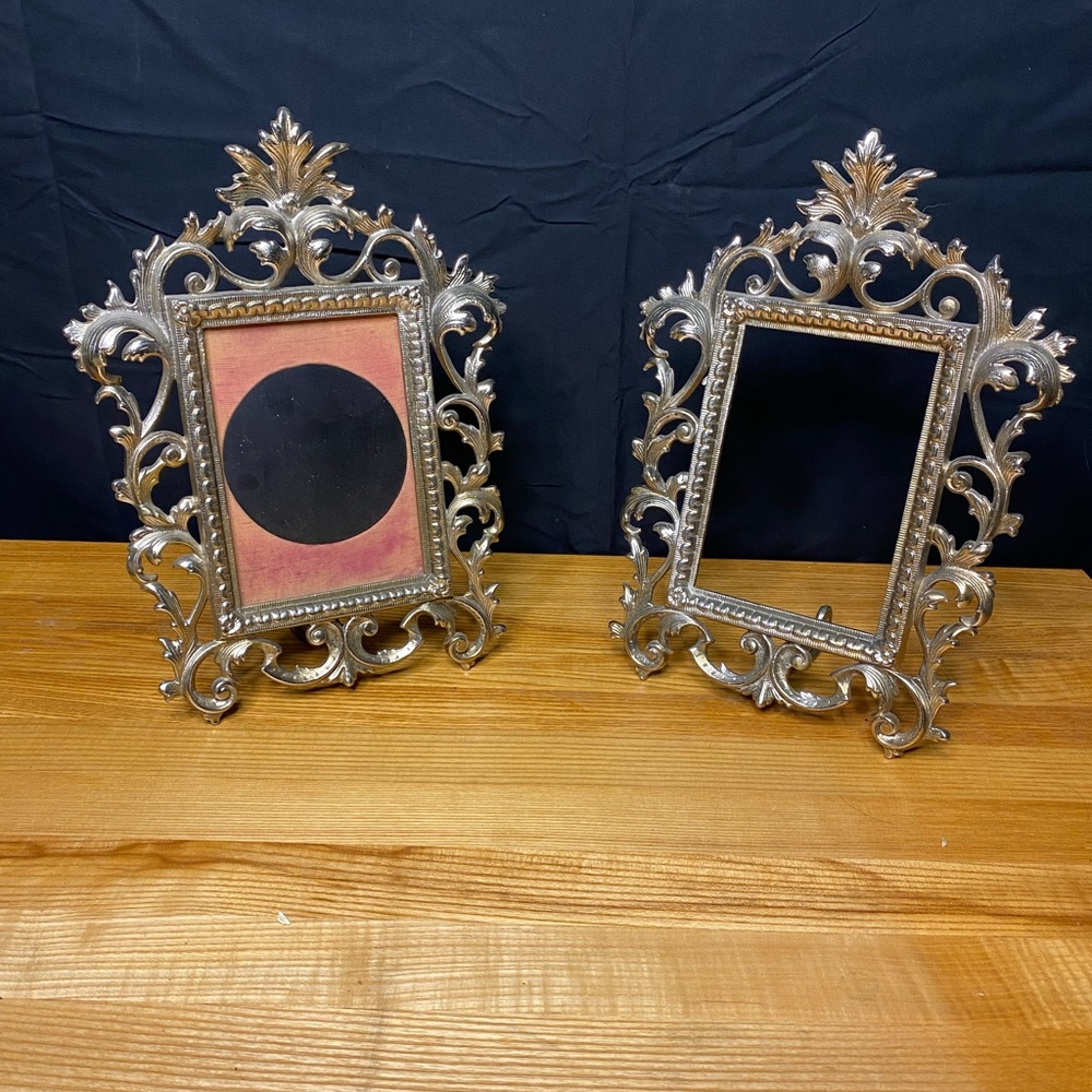 Antique Metal Photo Frames